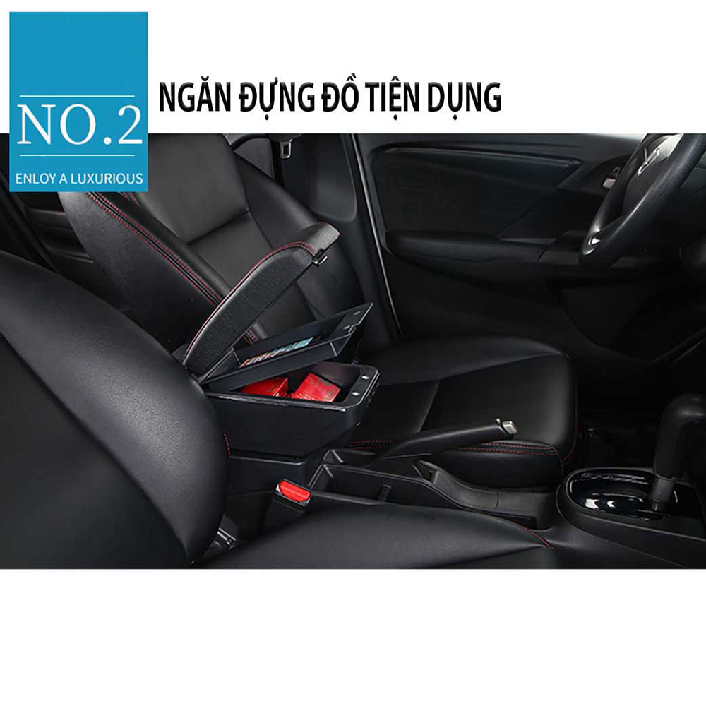 Hộp Tỳ Tay Ôtô Dành Cho MITSUBISHI XPANDER 2019 - Tích Hợp 7 Cổng USP, Kết Hợp Hộp Lưu Trữ Mở Xoay Lắp Hộp