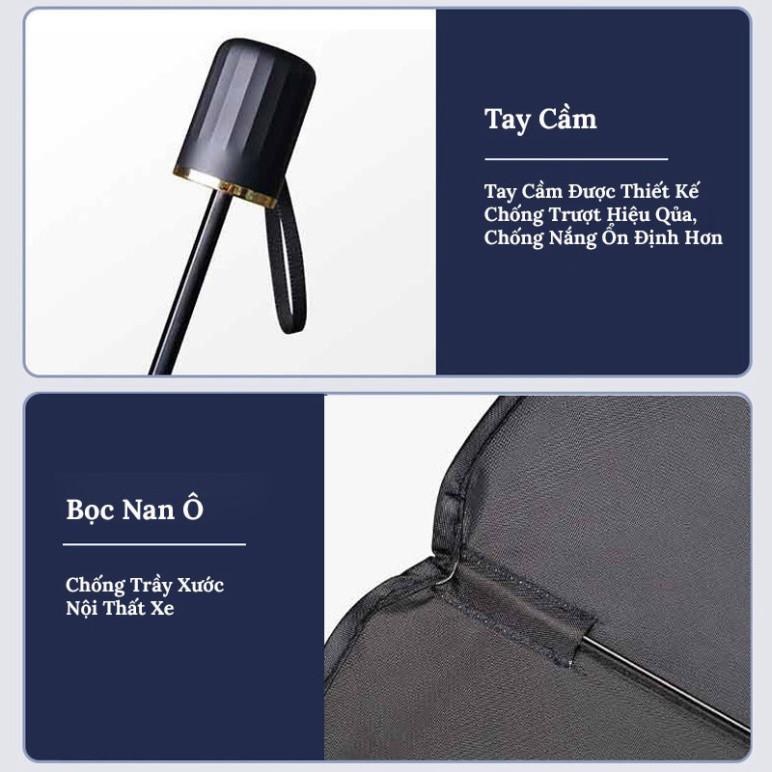 Ô Che Nắng Kính Lái Ô Tô Cao Cấp, Ô Che Nắng Kính Lái Xe Hơi (Tặng BAO DA) - Chắn Nắng, Giảm Nhiệt Độ Bảo Vệ Nội Thất