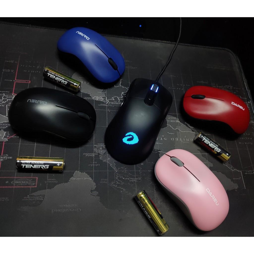 Chuột không dây Dareu LM106G Black/ Red /Blue / Pink / White - Hàng Chính Hãng