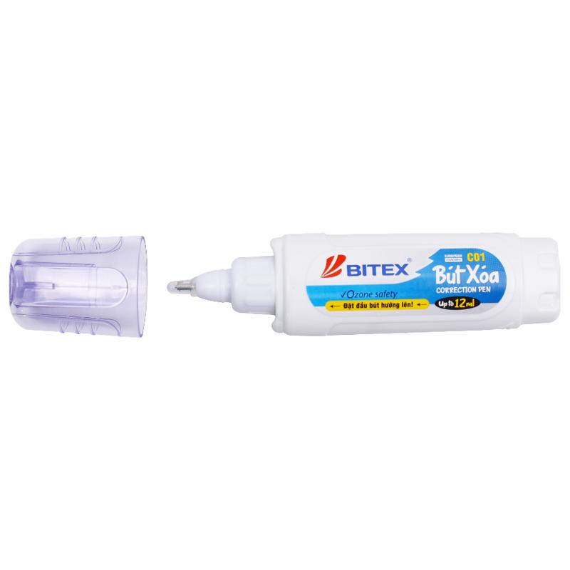 Bút Xóa Thân Trắng 12ml - Bitex C01