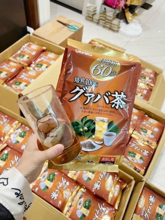 Trà ổi Hỗ Trợ Giảm Câ.n, Giúp Giải Độc, Thanh Lọc Cơ Thể Orihiro Nhật Bản Gói 60 Túi Nhật Bản