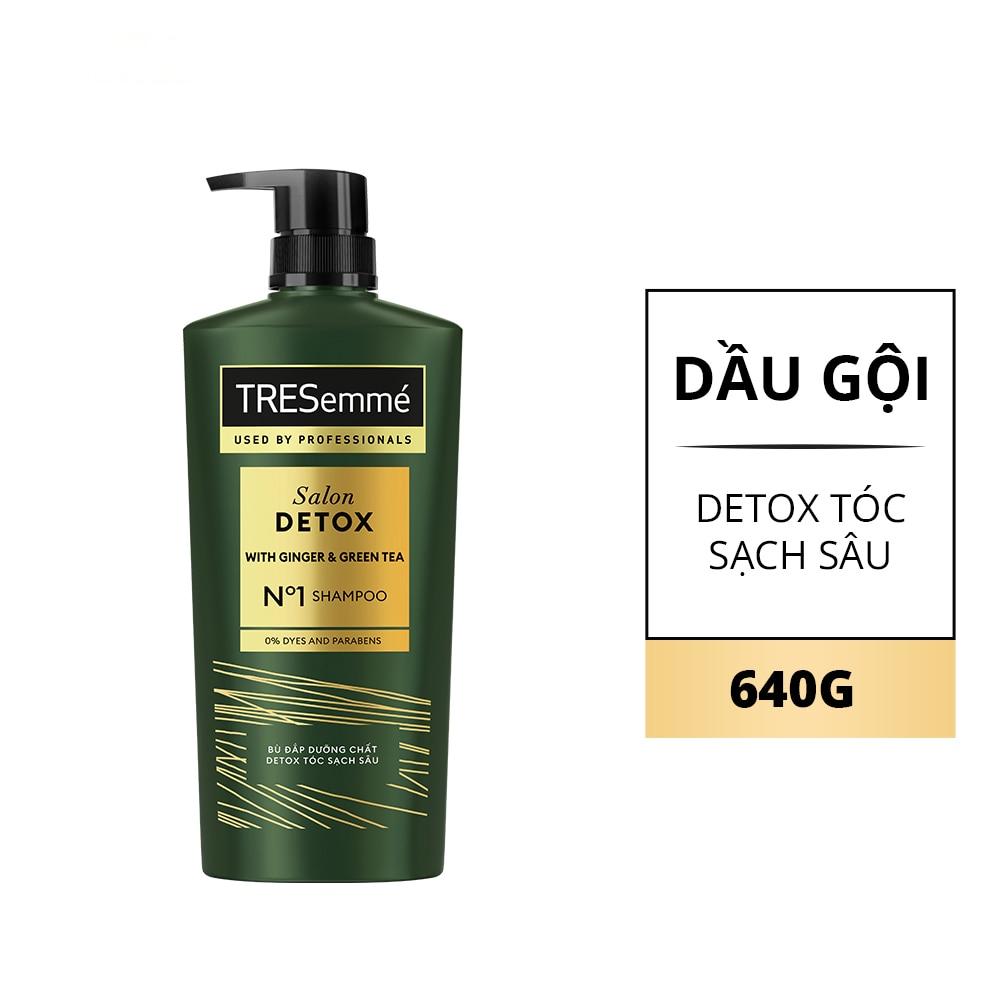 Dầu Gội Tresemmé Salon Detox Gừng & Trà Xanh Giúp Tóc Chắc Khoẻ 640g