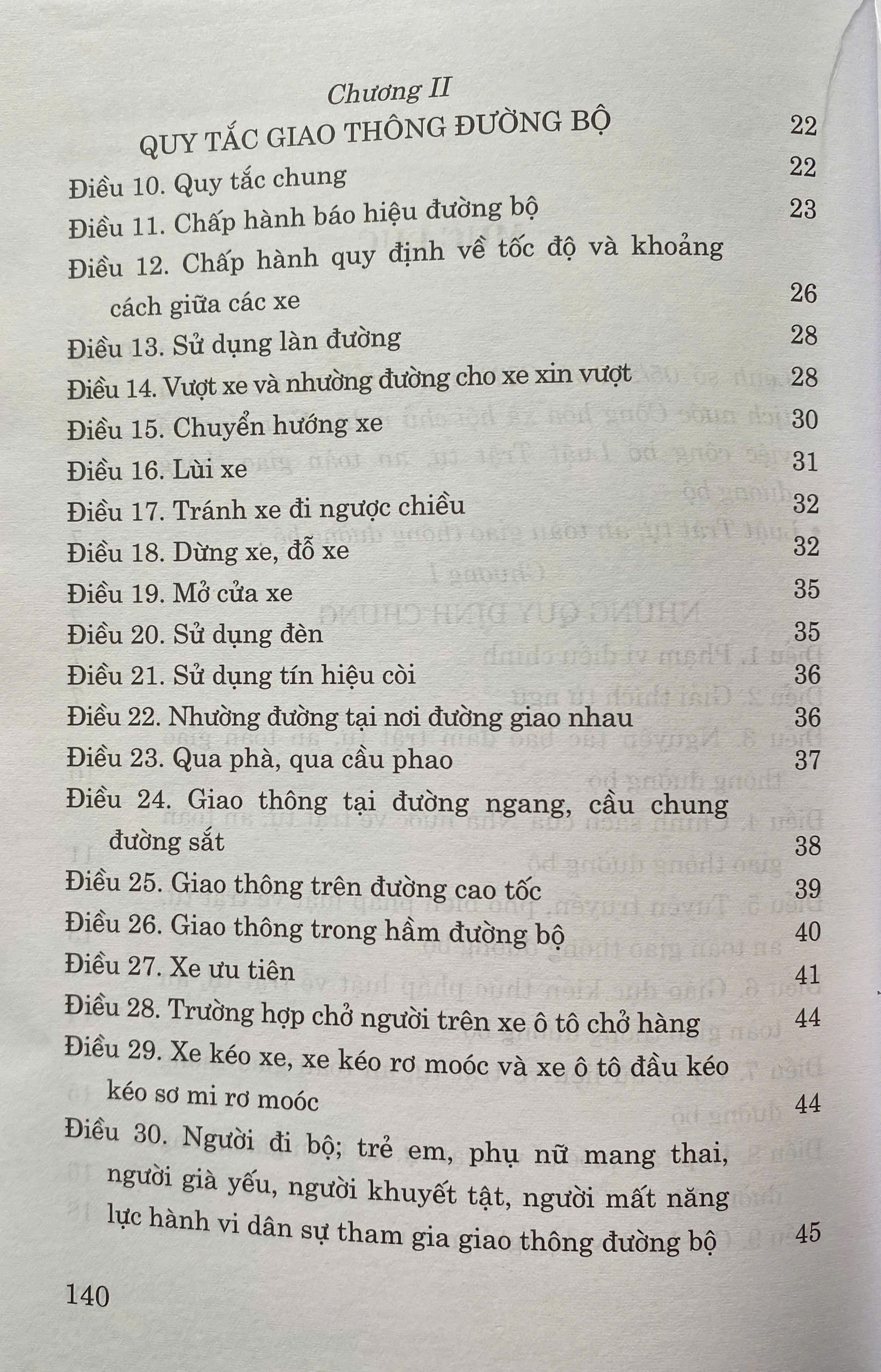 Luật Trật Tự, An Toàn Giao Thông Đường Bộ Năm 2024