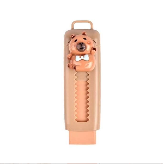 Bút Gôm Cao Su Kéo Đẩy Dễ Dàng Hình Dễ Thương, Gôm Tẩy Siêu Sạch Kích Thước 2.5*8cm Có Móc Treo Chìa Khóa