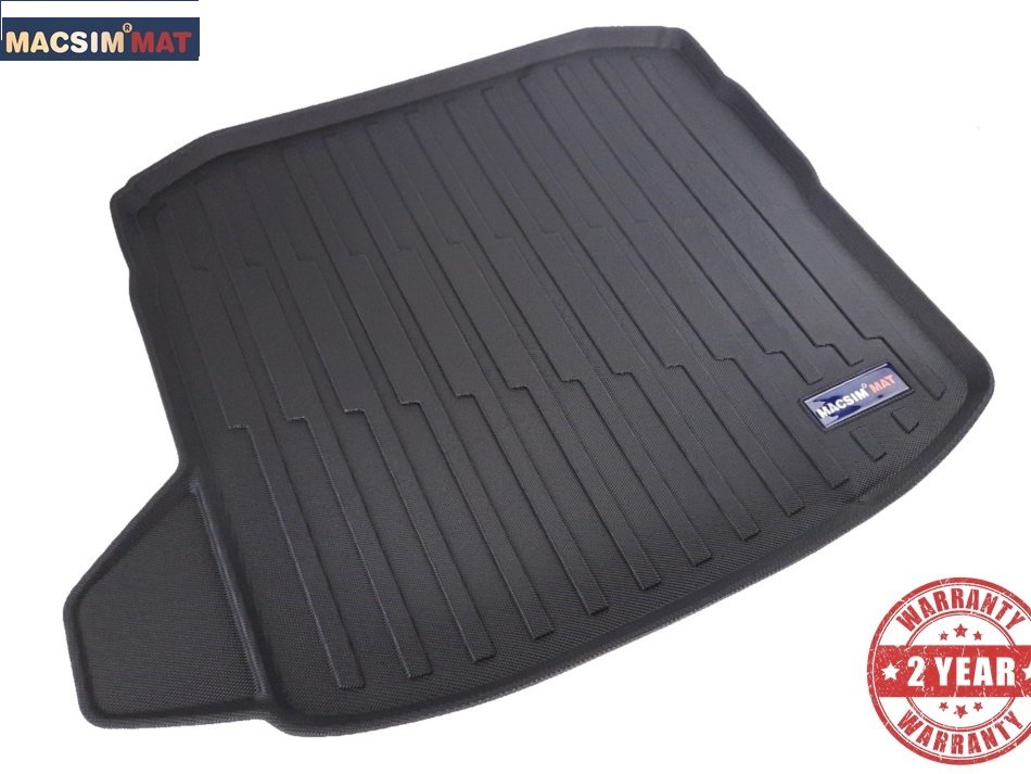 Thảm lót cốp xe ô tô Audi A3 2020 nhãn hiệu Macsim chất liệu TPV cao cấp màu đen