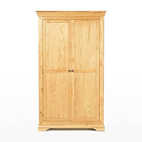 Tủ Quần Áo Victoria 2 Cánh Suốt Gỗ Sồi IBIE