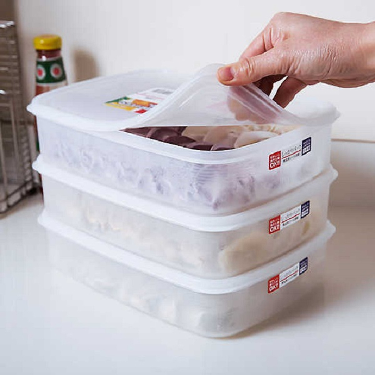 Set 02 hộp đựng thực phầm Nakaya 1200ml và 2000ml, thiết kế tinh tế, đẹp mắt, khả năng giữ kín hơi vượt trội - nội địa Nhật Bản