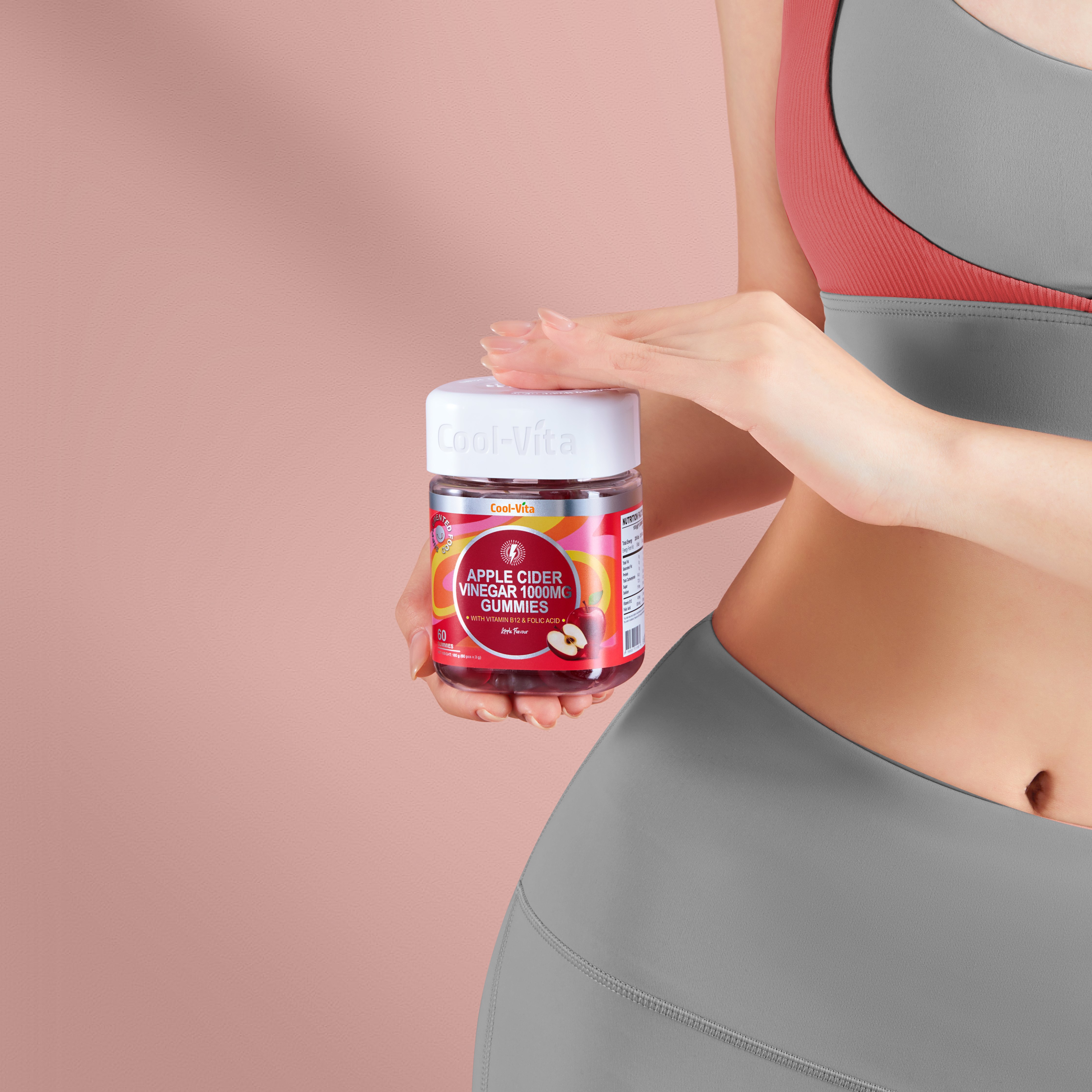 Combo Kẹo Dẻo Giấm Táo & Kẹo Dẻo Melatonin Coolvita Hỗ Trợ Tiêu Hóa - Tăng Cường Miễn Dịch - Cải Thiện Giấc Ngủ - Giảm Căng Thẳng, Kết Hợp Vitamin B12, Axit Folic & Vitamin B6 - 2 Hộp (60 viên x 3g)/hộp