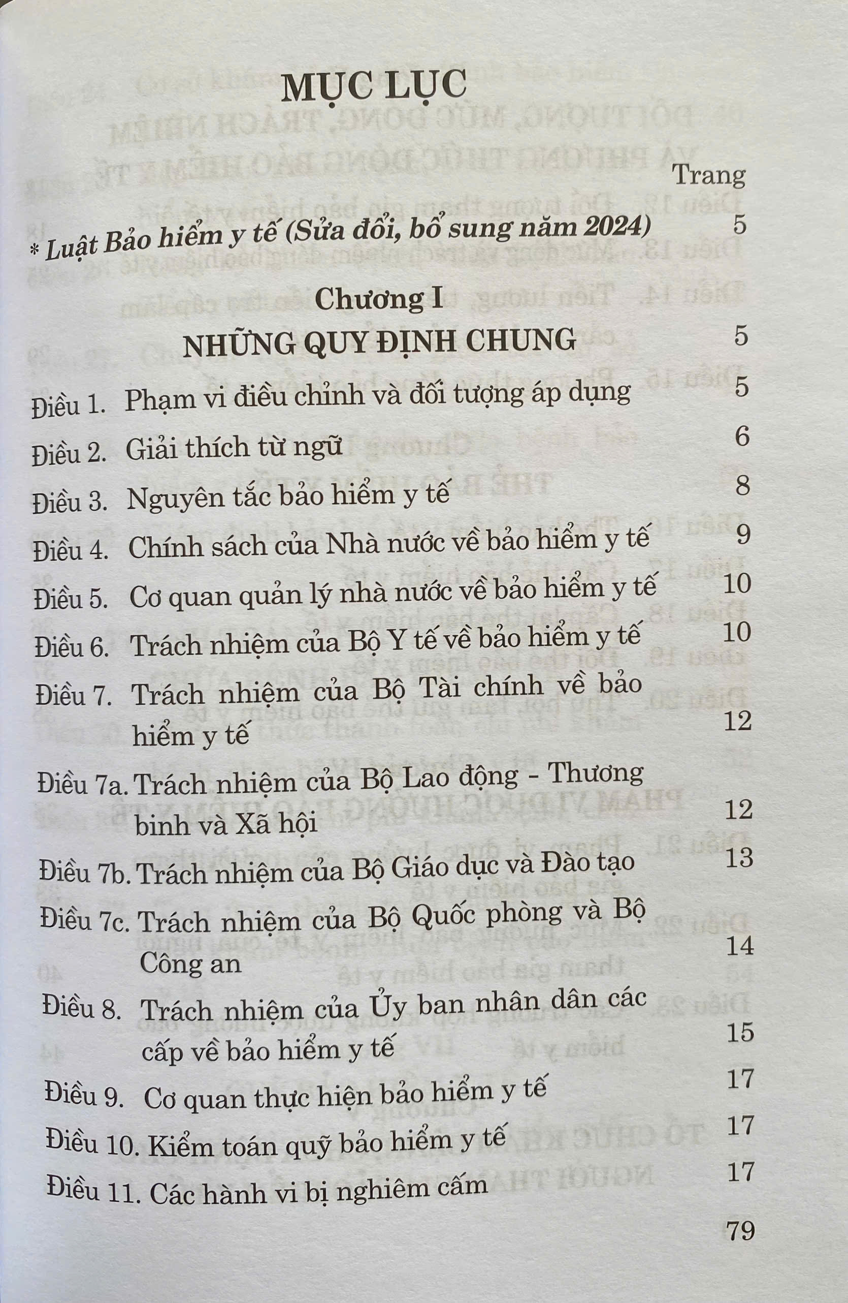 Luật Bảo Hiểm Y Tế ( Sửa đổi, bổ sung năm 2024 )