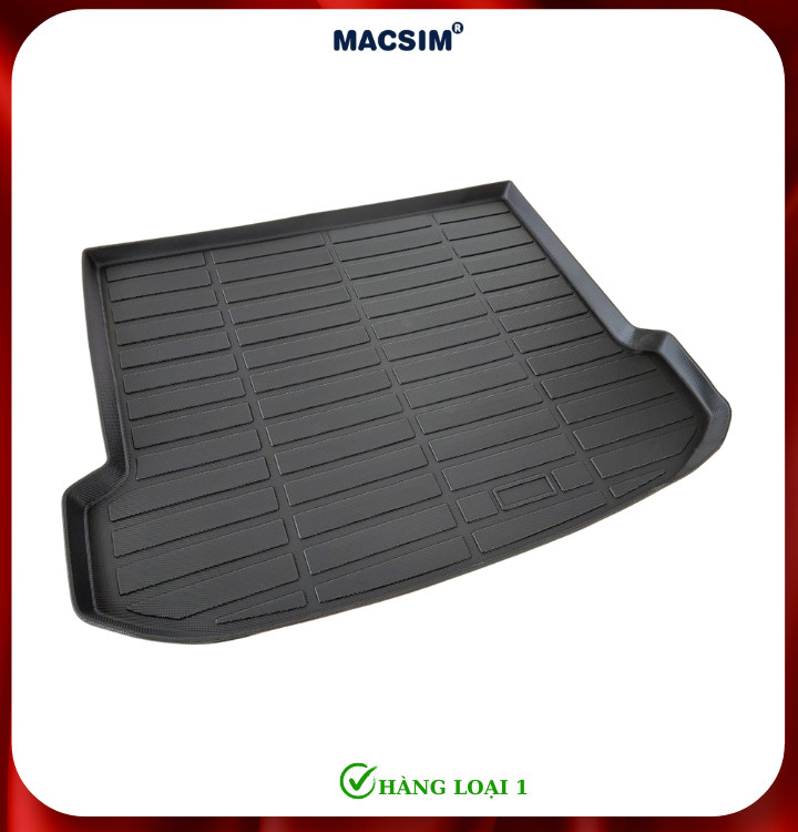 Thảm lót cốp xe ô tô Vinfast VF8 Nhãn hiệu Macsim chất liệu nhựa TPE cao cấp màu đen