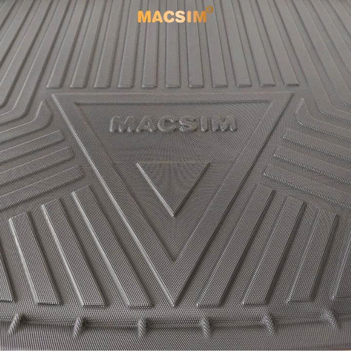 Thảm lót cốp (qd) xe ô tô VOLKSWAGEN Touareg (2011-2016) nhãn hiệu Macsim chất liệu nhựa TPV cao cấp màu đen