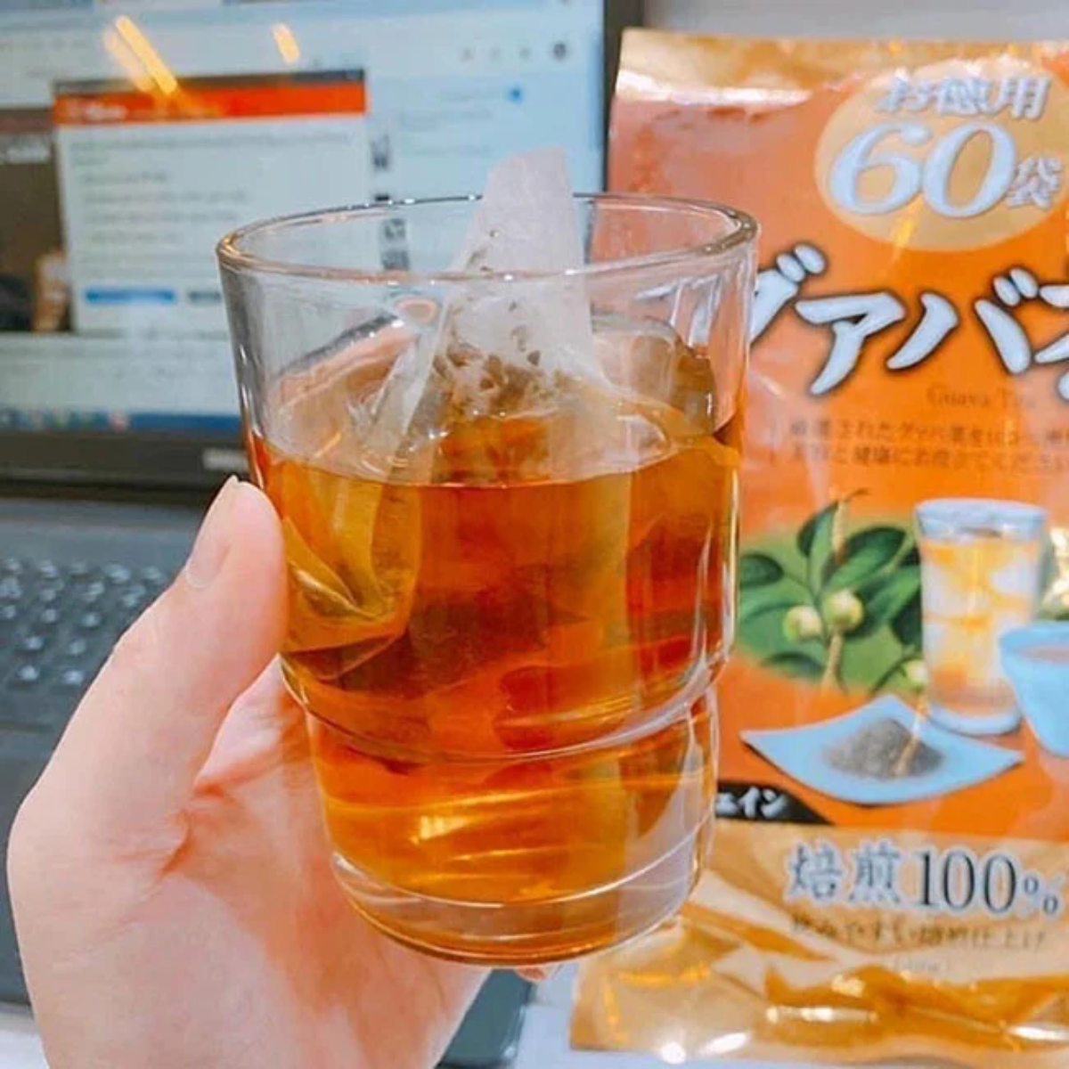 Trà ổi Hỗ Trợ Giảm Câ.n, Giúp Giải Độc, Thanh Lọc Cơ Thể Orihiro Nhật Bản Gói 60 Túi Nhật Bản