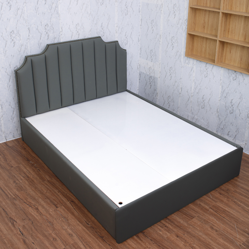 Giường ngủ MDF Juno sofa HLMCT bọc nệm lựa chọn màu ván nệm bọc KT 1m6/1m8 - không hộc kéo
