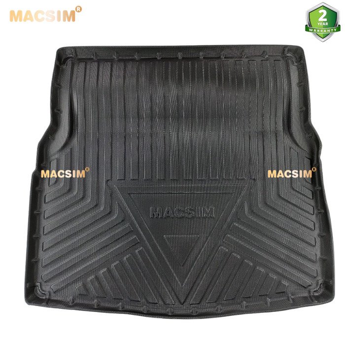Thảm lót cốp Mercedes C-Class 2014-2021 (qd) nhãn hiệu Macsim chất liệu tpv cao cấp màu đen
