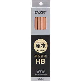 Hộp 12 Cây Chì  Chuốt HB Baoke PL 1603