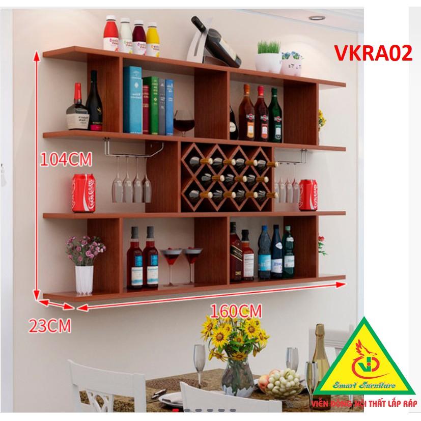 Kệ trang trí treo tường VKRA02 - Nội thất lắp ráp
