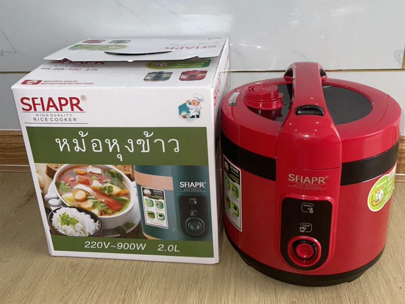 Nồi Cơm Điện SFIAPR SH-209 (506) 2 lít - Màu Ngẫu Nhiên - Hàng Chính Hãng