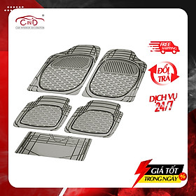 Bộ Thảm Lót Sàn Ô Tô PACKY PODA 6255 Màu Đen 4 Chỗ