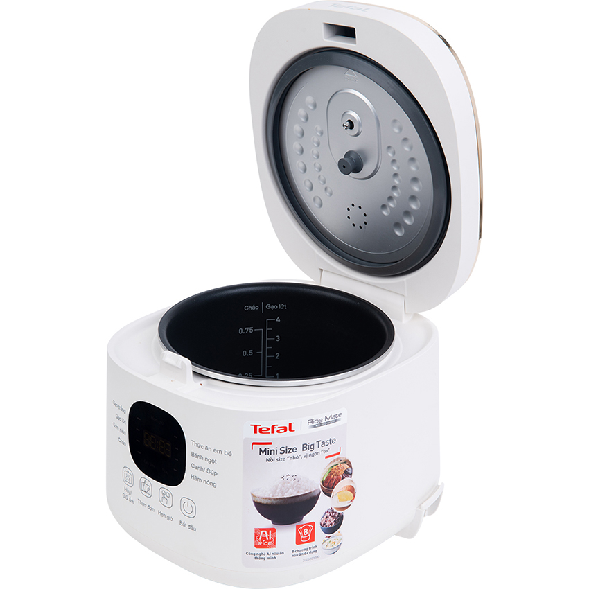 Nồi cơm điện tử Tefal Rice Mate Mini 0.7L RK515168 - Hàng chính hãng