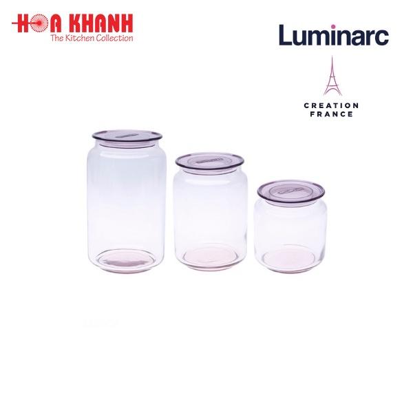 Hũ Thủy Tinh Luminarc Rondo Pink 1L - L0365