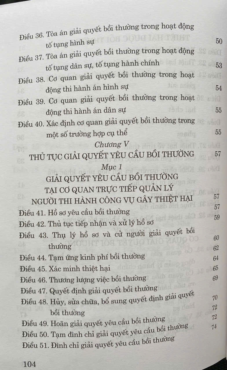 Luật Trách Nhiệm Bồi Thường Của Nhà Nước (Hiện Hành)