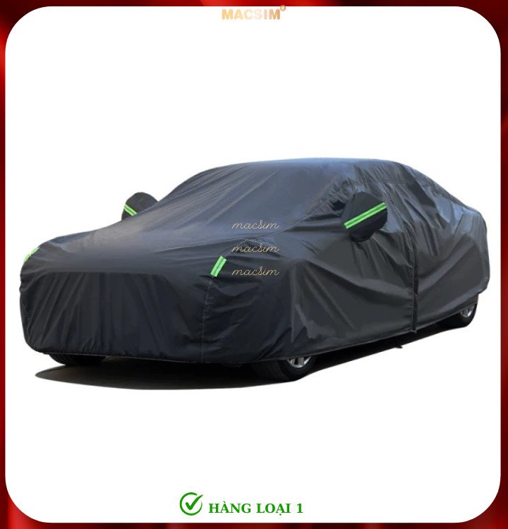 Bạt phủ ô tô thương hiệu MACSIM dành cho Mini Cooper - màu đen - bạt phủ trong nhà và ngoài trời