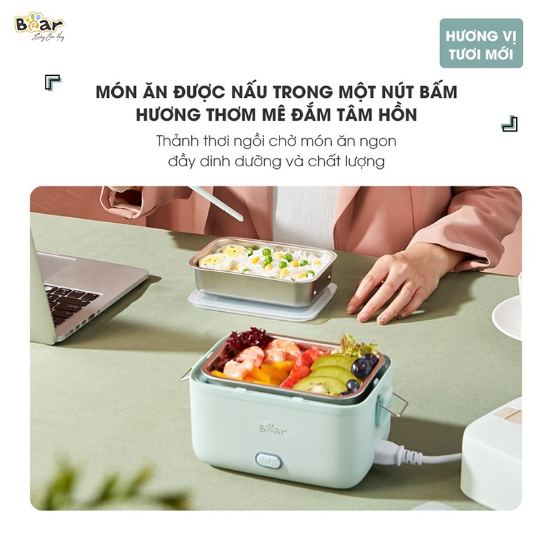 Hộp cơm điện Bear SB-HC12L - Hàng chính hãng