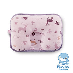 GỐI NẰM CHỐNG MÉO ĐẦU CHO BÉ TỪ SƠ SINH KUKU KU2091 - Size 26x19cm