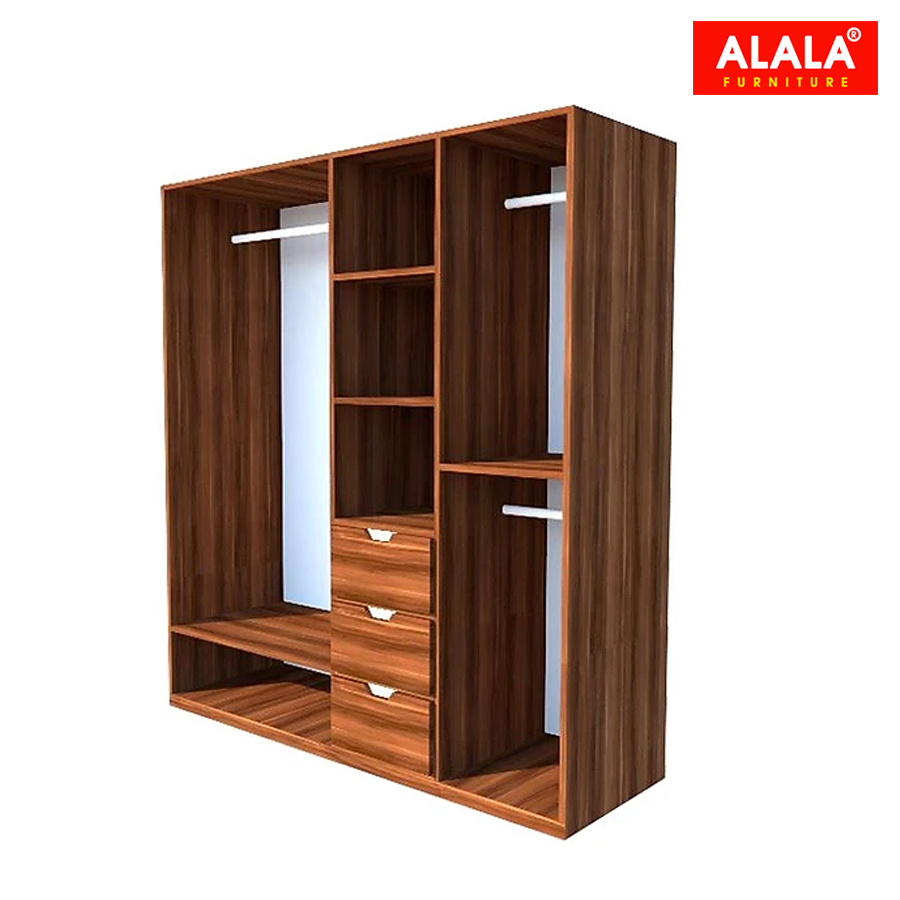 Tủ quần áo ALALA266 (2mx2m) gỗ HMR chống nước - www.ALALA.vn - 0939.622220