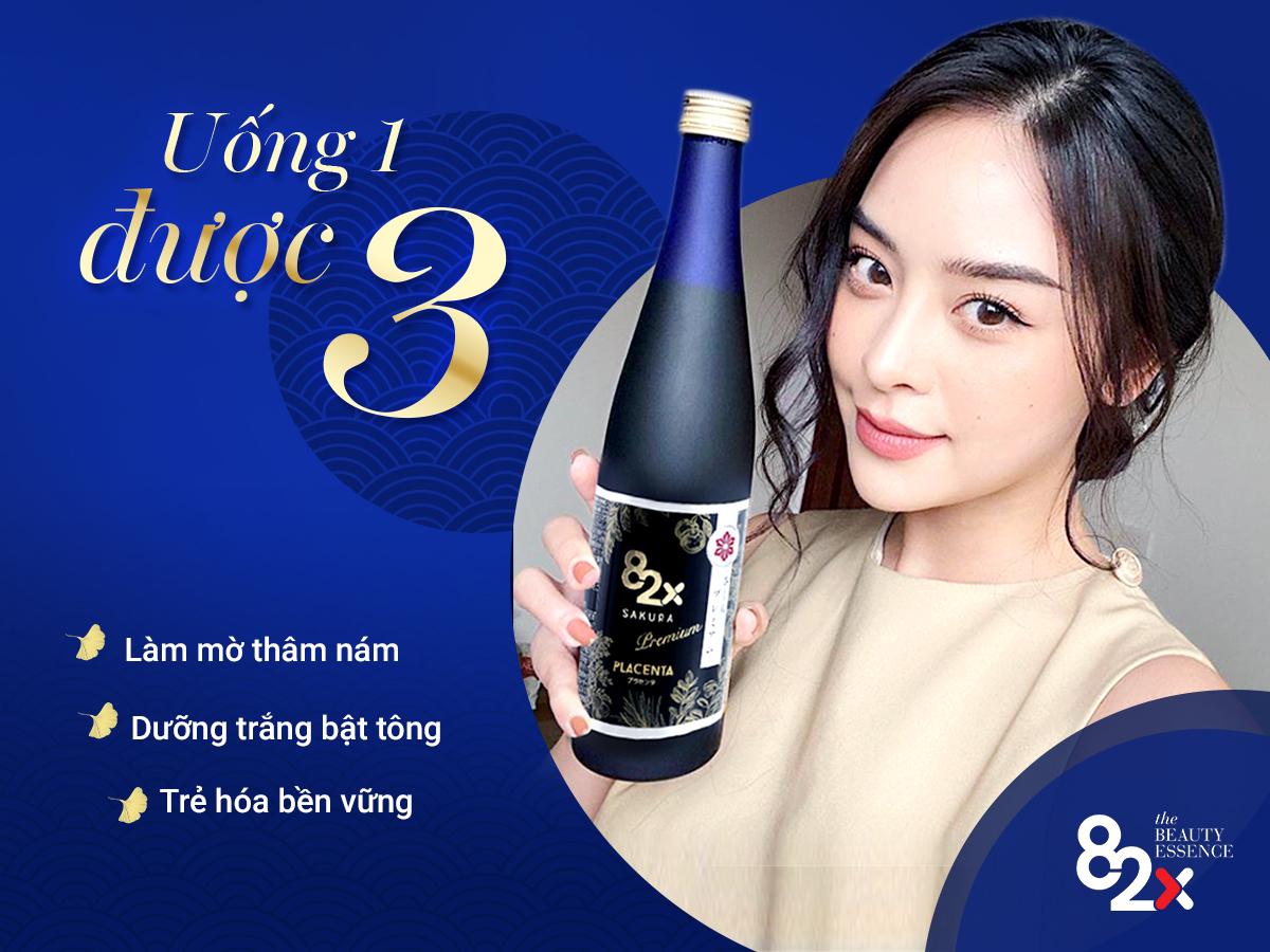 82X PLACENTA SAKURA PREMIUM (DÒNG CAO CẤP) 450.000mg Nhau Thai "Heo Hạnh Phúc" - Nước Uống Đẹp Da Đến Từ Nhật Bản 500ml