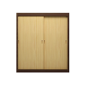 TỦ QUẦN ÁO GỖ CÔNG NGHIỆP 2 CÁNH CỬA LÙA OHAHA - CL024