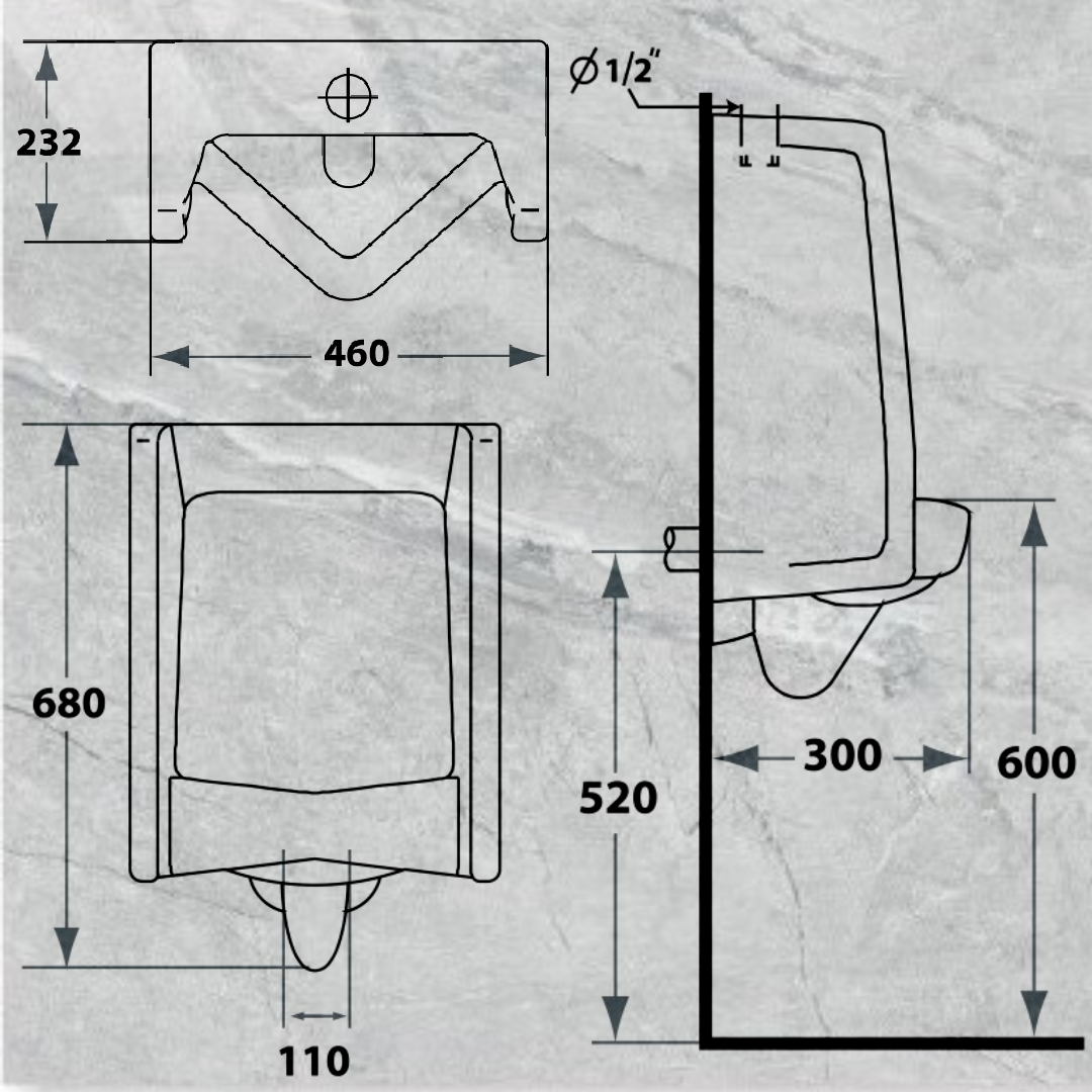 BỒN TIỂU NAM MÃ S-6901