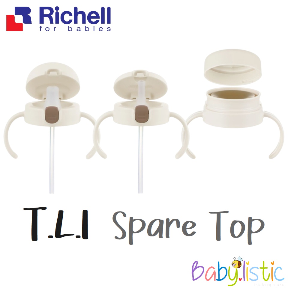 Nắp bình tập uống TLI Richell Nhật Bản - bước 1 | Baby