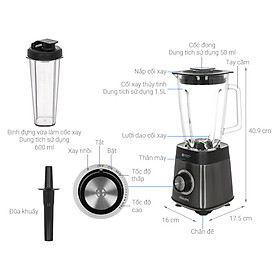 Máy xay sinh tố Philips HR3041/00 - Hàng chính hãng
