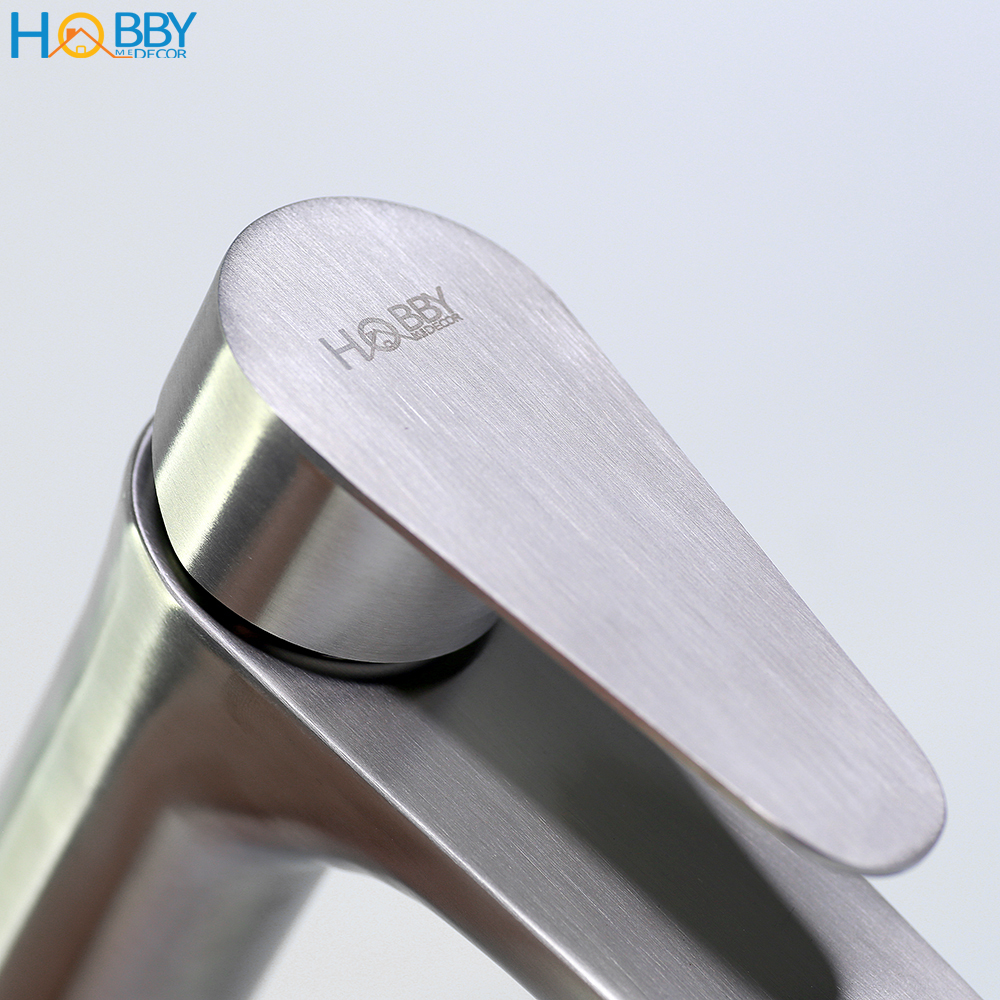 Vòi chậu rửa mặt lavabo nóng lạnh inox 304 Hobby Home Decor VRM2