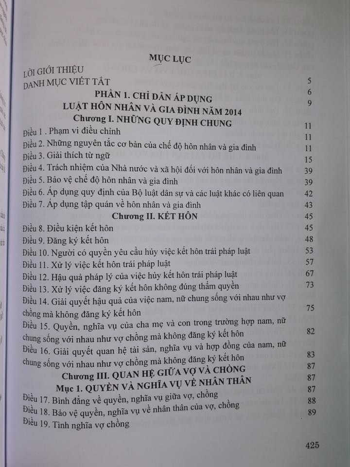 Chỉ Dẫn Áp Dụng Luật Hôn Nhân Gia Đình Năm 2014