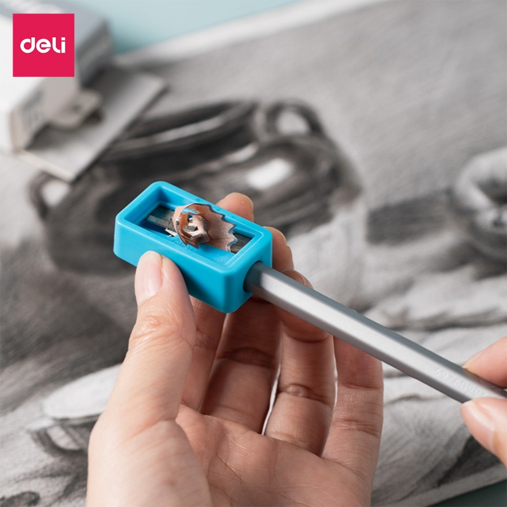 Bút Chì Phác Thảo Dmast Cao Cấp Chuyên Nghiệp Deli - Độ Cứng Từ 2H - 8B - Vẽ Tranh Mỹ Thuật Họa Chân Dung Độ Đậm Chuẩn