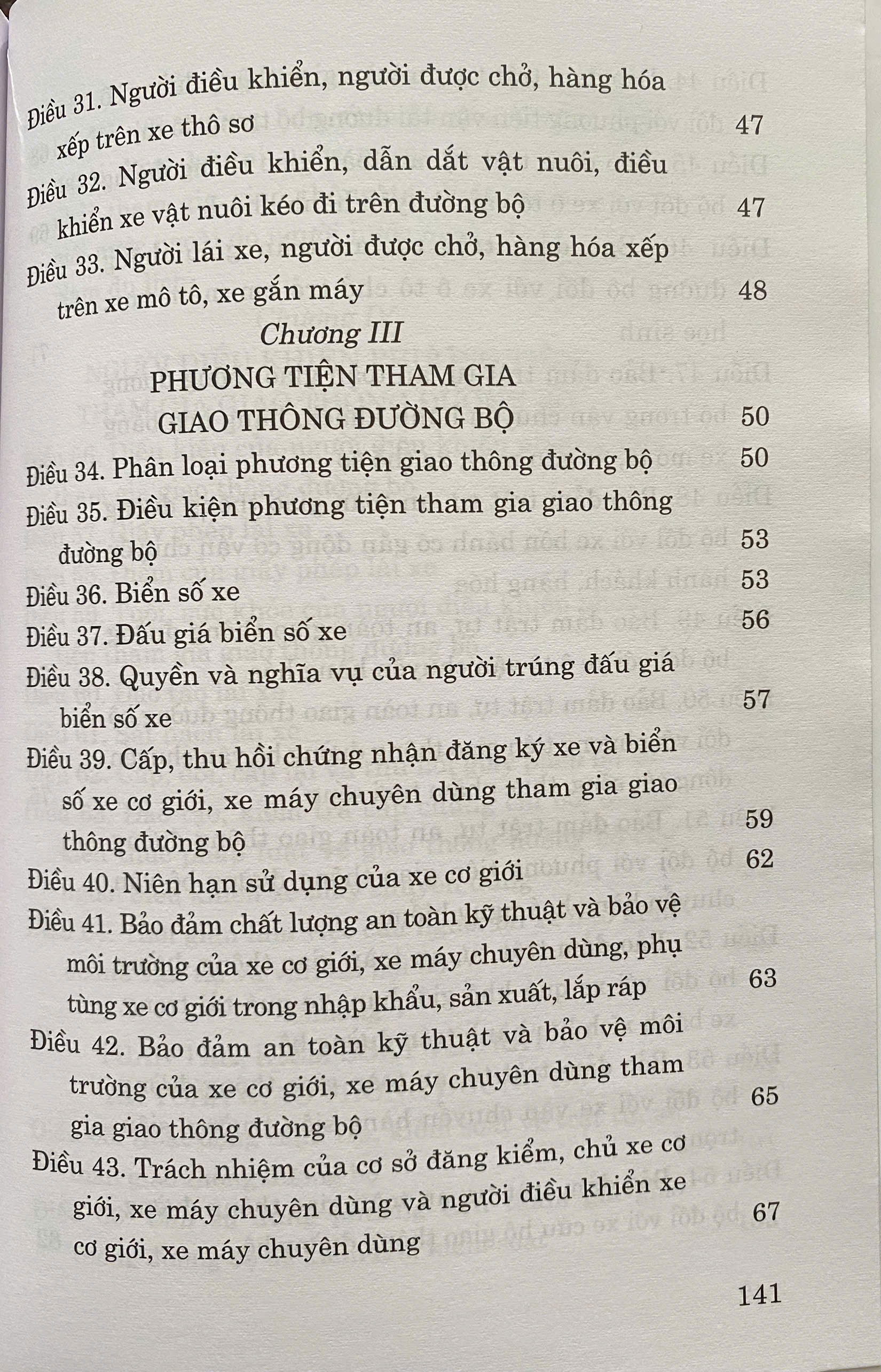 Luật Trật Tự, An Toàn Giao Thông Đường Bộ Năm 2024