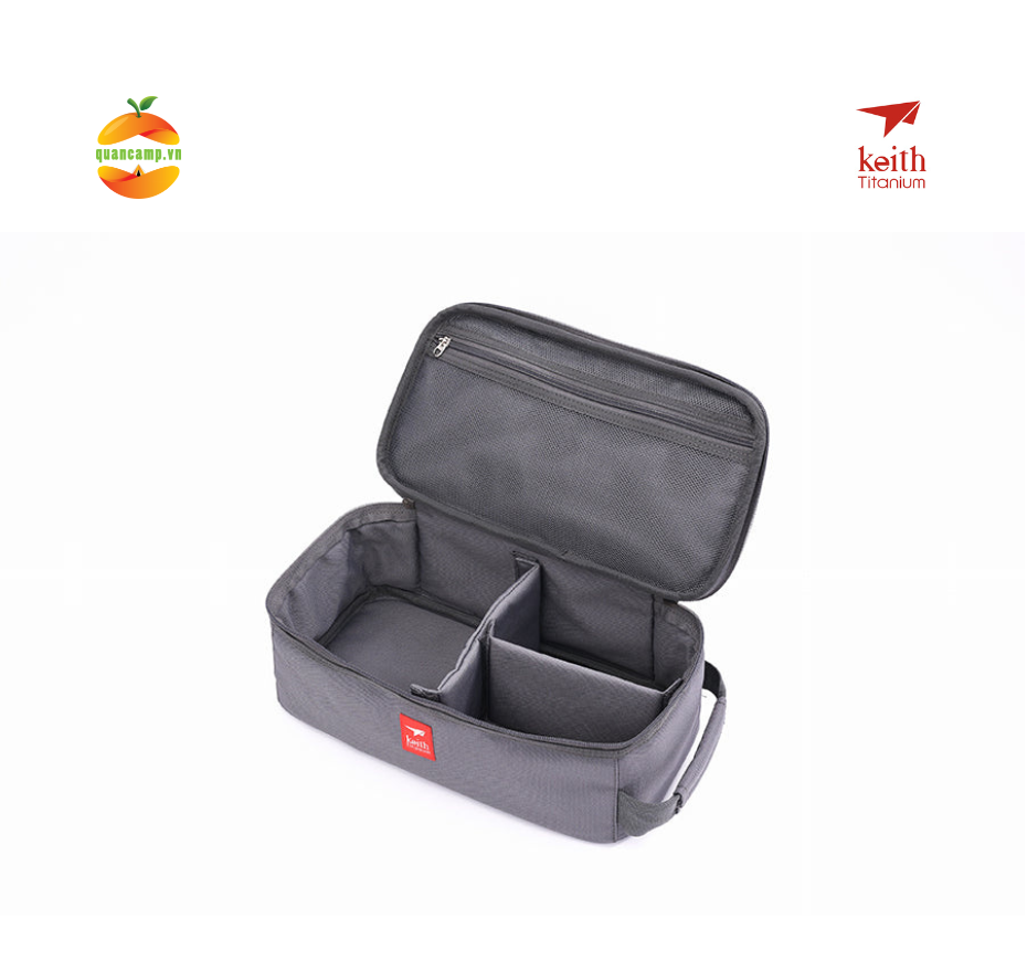 Hộp đựng đồ Titanium KEITH Ti0018 - mẫu chữ nhật thấp