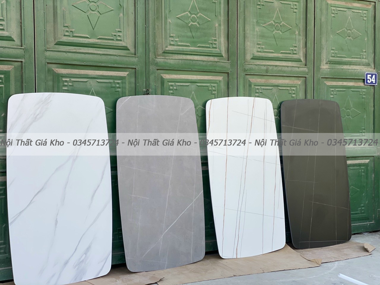 Bàn ăn mặt đá phiến ceramic kèm ghế Loft