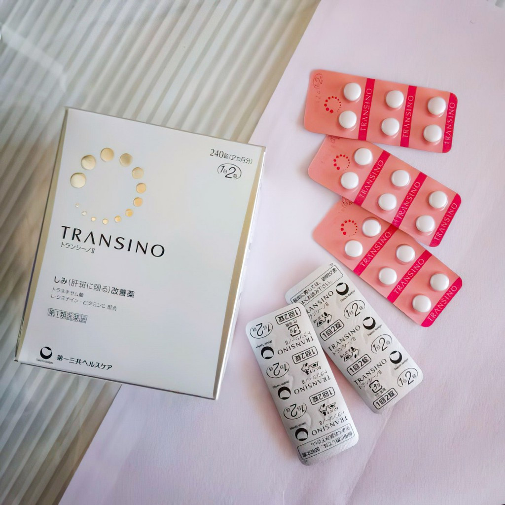 Viên uống ngừa nám, tàn nhang Transino Whitening 240 viên