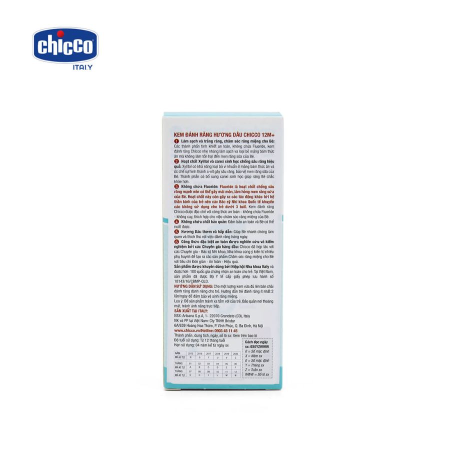 Kem Đánh Răng Hương Dâu 12M+ Chicco