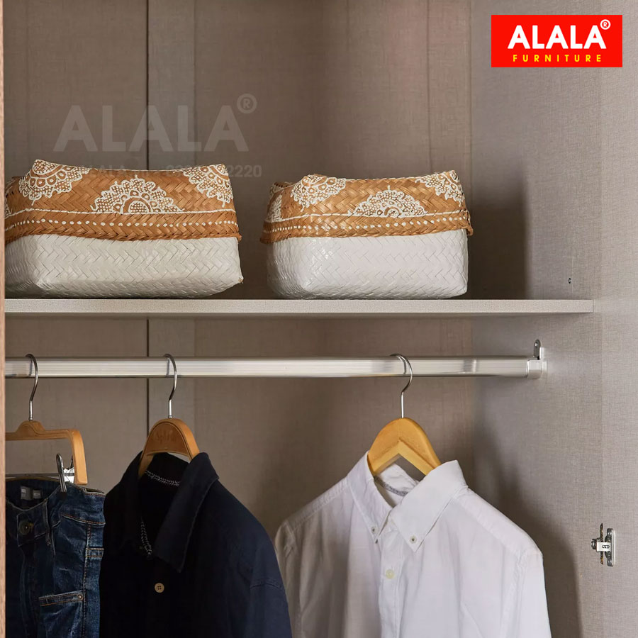 Tủ quần áo ALALA1001/ Miễn phí vận chuyển và lắp đặt/ Đổi trả 30 ngày/ Sản phẩm được bảo hành 5 năm từ thương hiệu ALALA