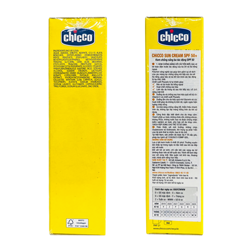 Kem Chống Nắng 3 Tác Động Chicco Baby Moments SPF 50+