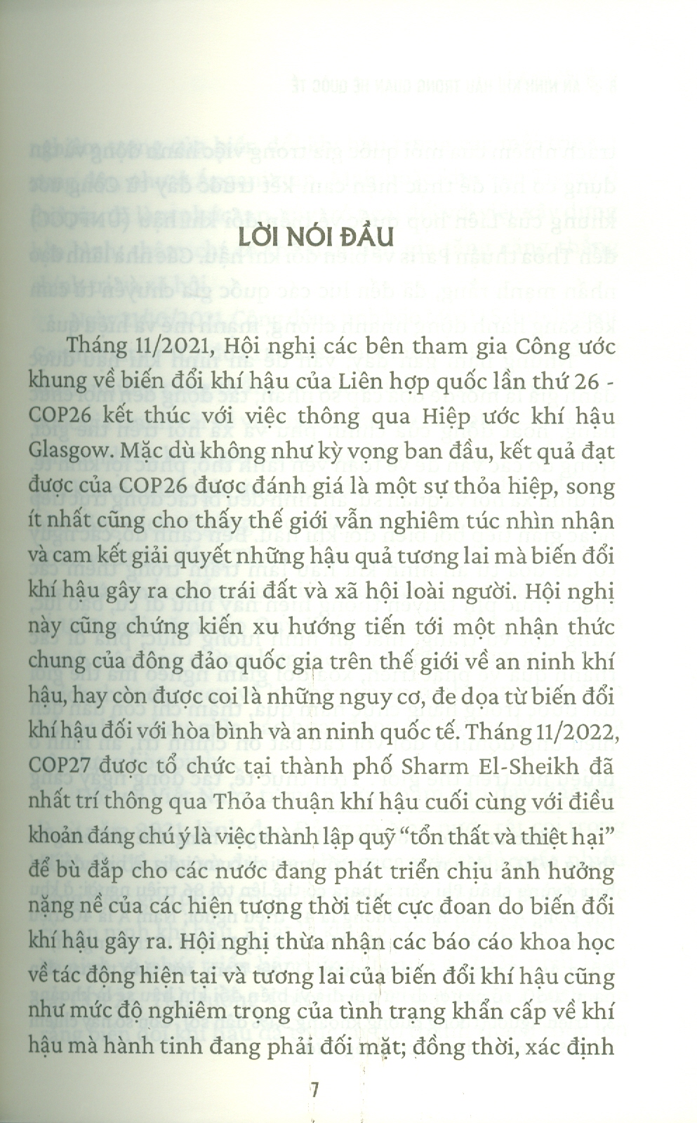 An Ninh Khí Hậu Trong Quan Hệ Quốc Tế (Sách Chuyên Khảo) - TS. Nguyễn Việt Lâm