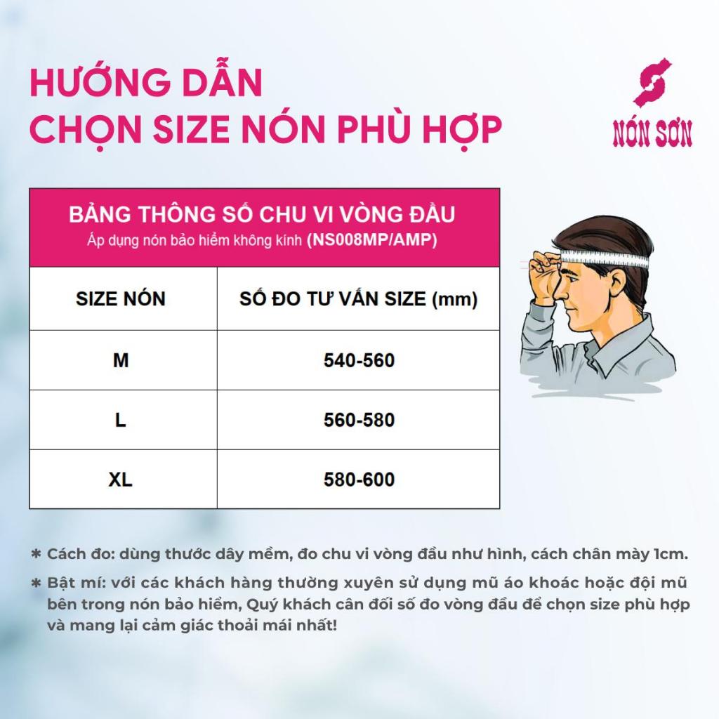 ƯU ĐÃI - Mũ bảo hiểm lỗ thông gió phiên bản mới NÓN SƠN chính hãng AMP-TR123
