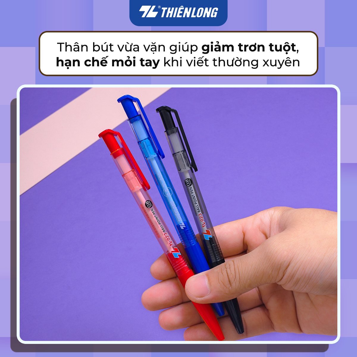 Combo 5 Bút Bi Thiên Long TL-023