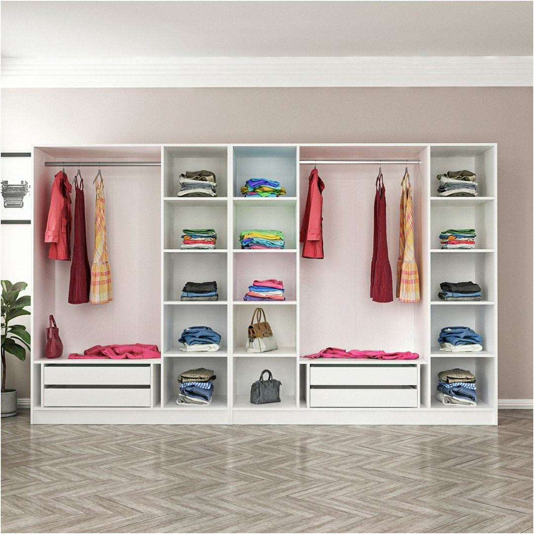 Tủ quần áo gỗ MDF cốt lõi xanh cao cấp SMLIFE Cuambo