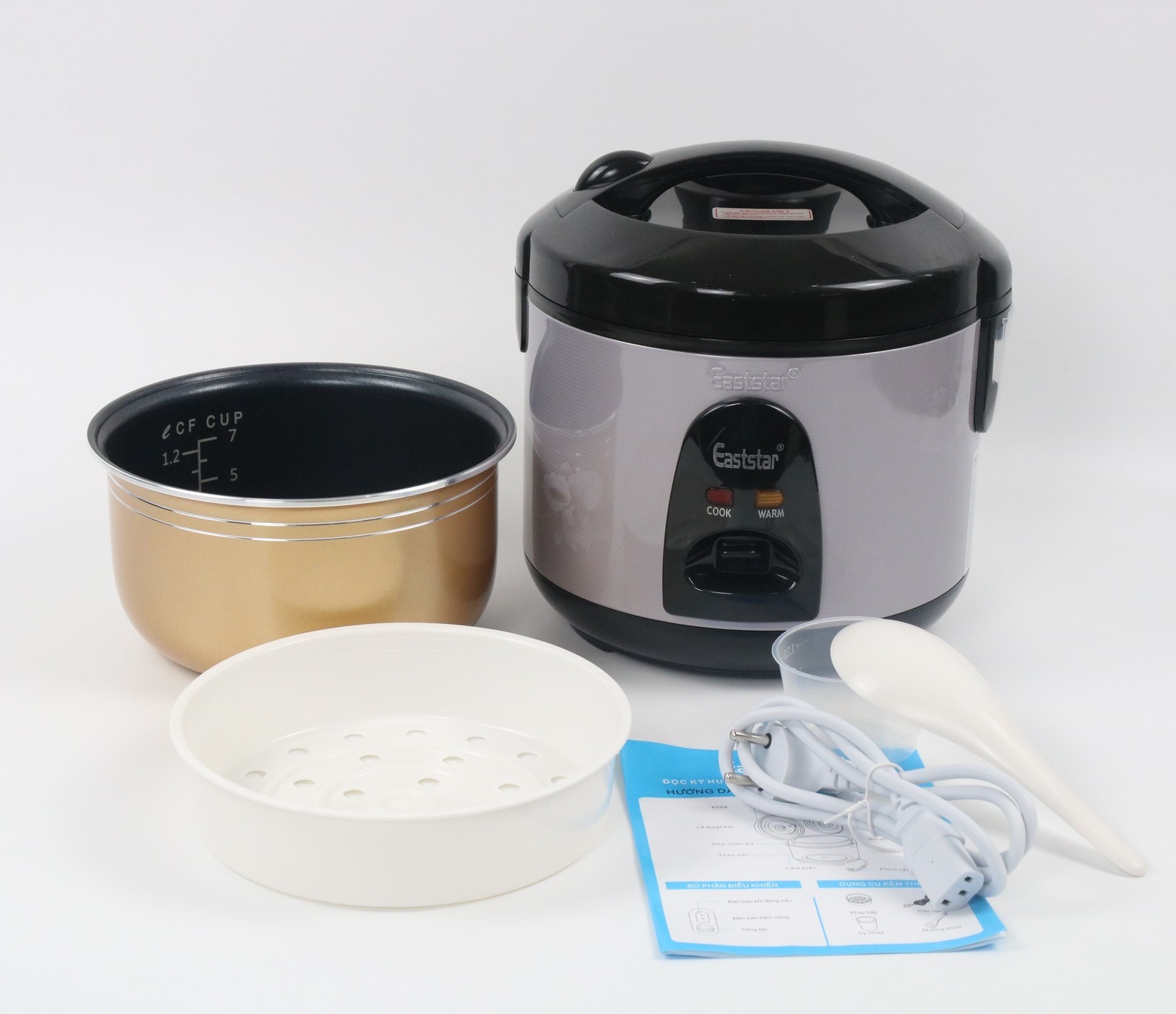 Nồi Cơm Điện Eaststar 1Lít 408A - Màu Ngẫu Nhiên - Hàng Chính Hãng
