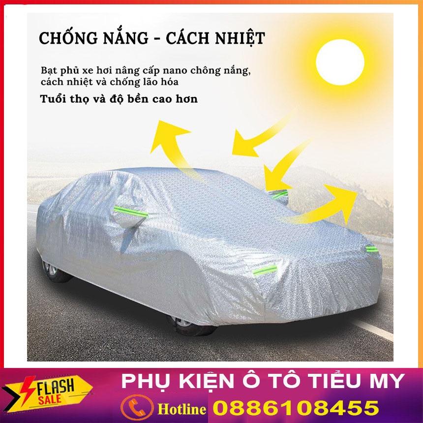 Bạt Phủ Xe Ô Tô MITSUBISHI Mirage, Xpander, Attrage, Pajero, Trition, Outlander, có phản quang, chống nóng, chống nước